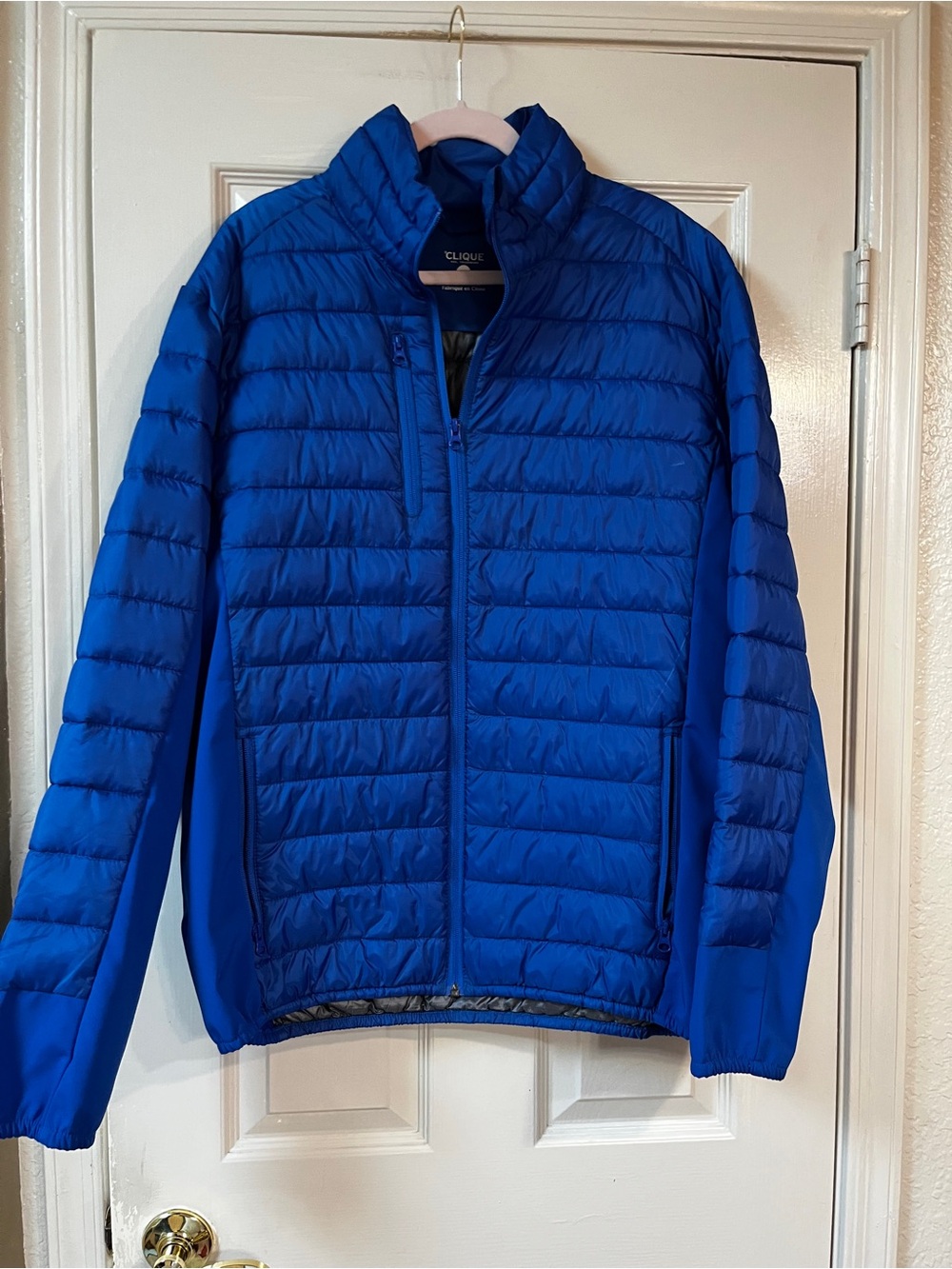 Blue Quilted Lightweight Jacket